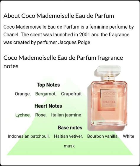 coco mademoiselle fragrance notes